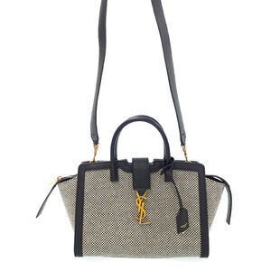 Saint Laurent Downtown YSL leather top handle 2way Crossbody bag
